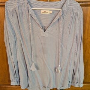 Vineyard Vines Blue and White Striped Top